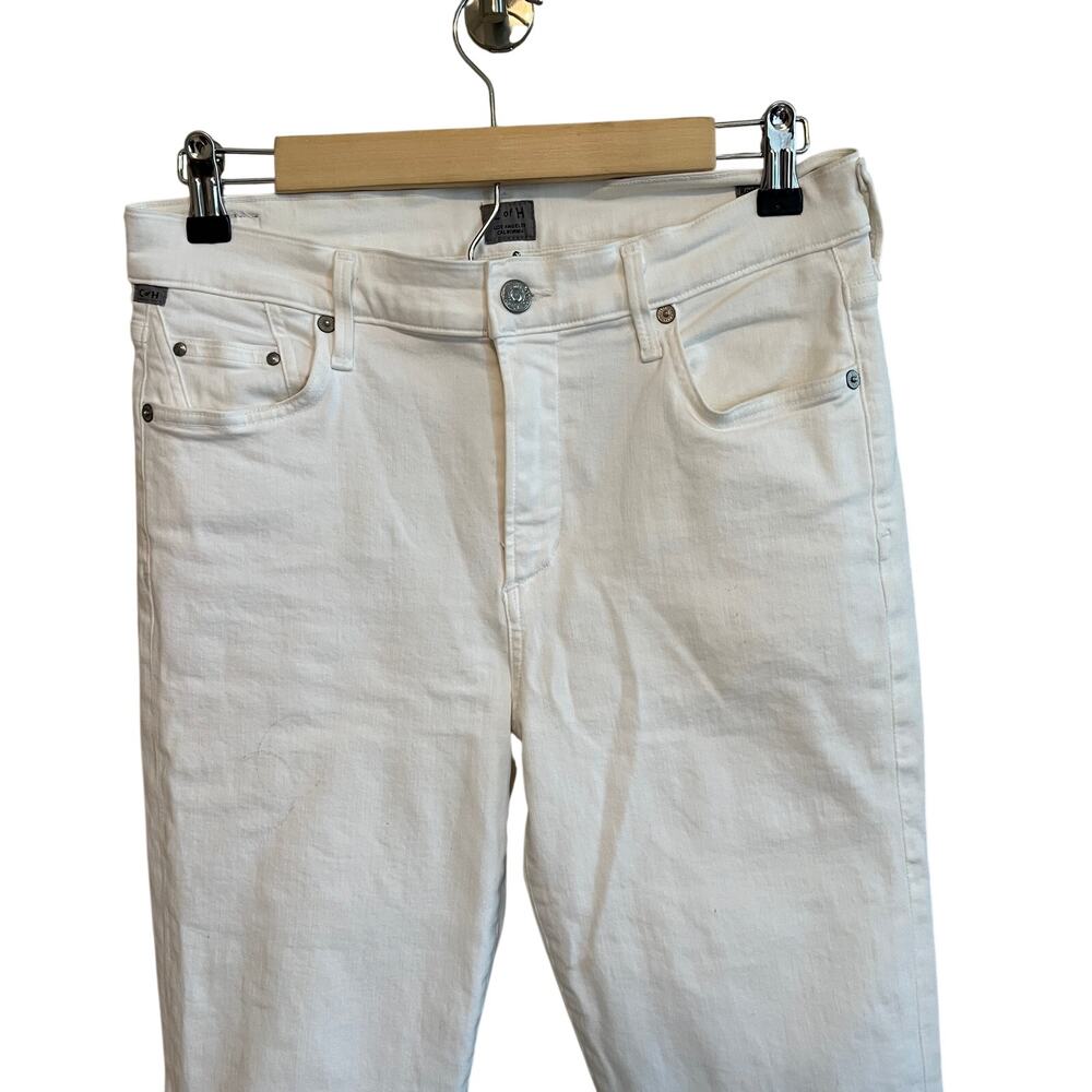 Citizens of Humanity Skinny Jeans Rocket Crop High Rise White Sculpt Size 29 - Picture 6 of 13